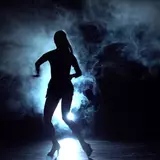 Movement rumba, salsa, latin dance performed by women. Slow motion