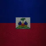 Download wallpapers Flag of Haiti, 4K, leather texture, North